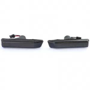 LED side indicators black smoke pair suitable for BMW 3 Series E36 96-00 X5 E53 00-07-image-6328581