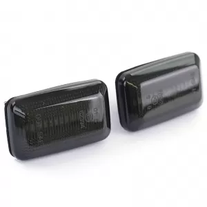 LED side indicators black smoke suitable for Audi 80 B4 90 100 200 V8 A6 C4-image-6328678