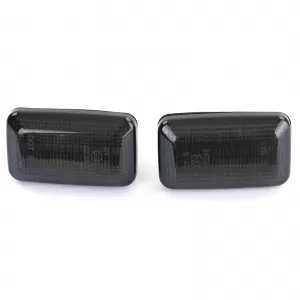 LED side indicators black smoke suitable for Audi 80 B4 90 100 200 V8 A6 C4-image-6328680