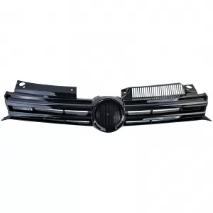 Kühlergrill Frontgrill Schwarz Glanz passt für VW Golf 6 GTI GTD R 2008–2013-image-6328946