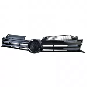 Kühlergrill Frontgrill Schwarz Glanz passt für VW Golf 6 GTI GTD R 2008–2013-image-6328947