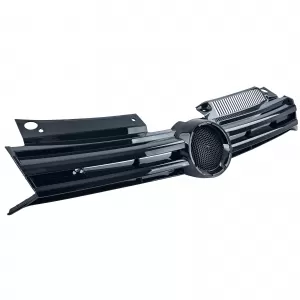 Kühlergrill Frontgrill Schwarz Glanz passt für VW Golf 6 GTI GTD R 2008–2013-image-6328948
