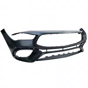 Front Sport Stoßstange mit Gitter passt für Mercedes CLA C118 X118 2019-2025-image-6328968