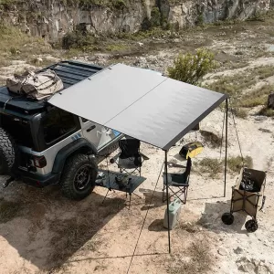 Side Car Roof Awning In Roll 2.5 x 2.5 Meters Gray Color