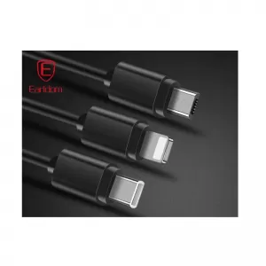 Charging Cable & Data USB Earldom EC-IMC015 3 In 1 Black 1.2m 1 Piece