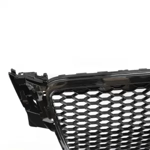 Front Grille suitable for Audi A4 B8 08-11 RS4 Look Honeycomb Glossy Black 1 Pc-image-6329179