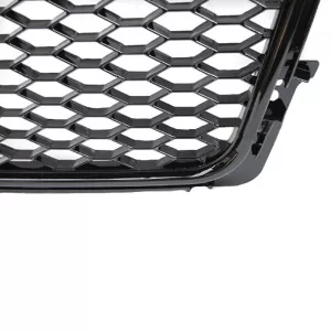 Front Grille suitable for Audi A4 B8 08-11 RS4 Look Honeycomb Glossy Black 1 Pc-image-6329180