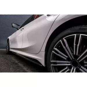 Mirror Covers suitable for BMW 3 Series G20 G21 G28 2017+ M4 Look Glossy Black 2 Pieces-image-6329289