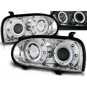 HEADLIGHTS ANGEL EYES CHROME fits VW GOLF 3 09.91-08.97