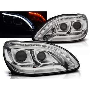 HEADLIGHTS TUBE LIGHT CHROME fits MERCEDES W220 S-KLASA 09.98-05.05