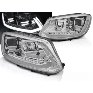 HEADLIGHTS TUBE LIGHT DRL CHROME SEQ fits VW TOURAN I 08.10-15