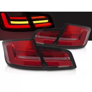 LED BAR TAIL LIGHTS RED WHITE SEQ fits BMW F10 10-13