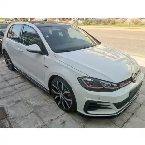 Extensii pentru Praguri laterale potrivite pentru VW Golf VII (7 & 7.5) 12-20 GTI Negru Lucios din Plastic ABS 2 Buc.-image-6329821