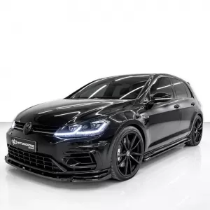 Extensii pentru Praguri laterale potrivite pentru VW Golf VII (7.5) 17-20 R / R-Line Praguri laterale Negru lucios Fabricate din plastic ABS 2 buc.-image-6329831