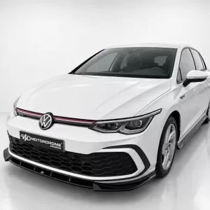 Spoiler frontal potrivit pentru VW Golf VIII (8) 19+ GTI / GTE / R-Line Bara Culoare Neagră Din Plastic Abs-image-6329857