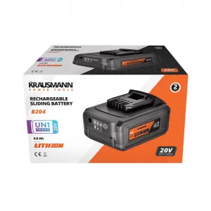 Polizor cu Acțiune Dublă Fără Fir Ø150 Cu Viteză Reglabilă BL 20V Cu Baterie 4.0A Și Încărcător Krausmann U89720-00B-image-6329865