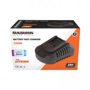 Polizor cu Acțiune Dublă Fără Fir Ø150 Cu Viteză Reglabilă BL 20V Cu Baterie 4.0A Și Încărcător Krausmann U89720-00B-image-6329867