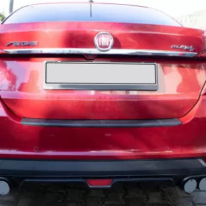 Rear Bumper Protector suitable for Fiat Tipo / Egea 2015+ Sedan from ABS Plastic Black-image-6329908