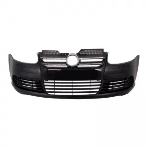 Front Bumper suitable for VW Golf V (5) 03-08 R32 Look Black Grille-image-6329916