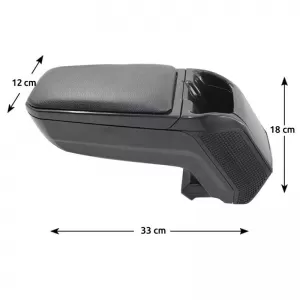 Car Armrest with Storage Space Suitable for Universal Black 14182