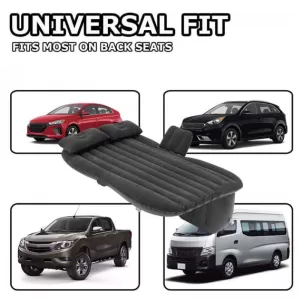 Inflatable car mattress with electrical pump