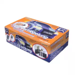 Central Locking System with 4 Motors Universal Wireless with 2 Remote Controls in Foldable Key