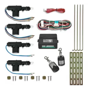 Central Locking System Suitable for 4 Motors Universal Wireless with 2 Remote Controls