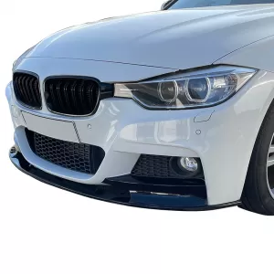 Front Spoiler suitable for BMW 3 F30/F31 11-19 M-Packet Glossy Black M Performance Design Design Look 2pc