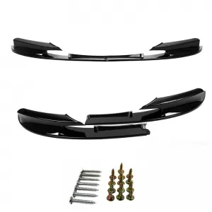 Front Spoiler suitable for BMW 3 F30/F31 11-19 M-Packet Glossy Black M Performance Design Design Look 2pc
