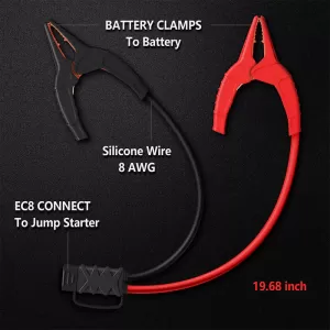 Replacement Pliers / Terminals / Alligators suitable for Lokithor Battery Jump Starter with EC8 Plug-image-6330440