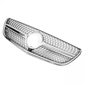 Front Grille suitable for Mercedes-Benz V-Class W447 15-19 Diamond Look Silver/Chrome 1 Pc-image-6330576