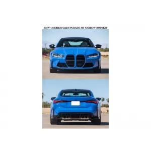 Body Kit suitable for BMW 4 G22/G23+LCI Front/Rear: PDC, <OO-OO> 3.0T (B58) Exhaust Tips, Side Skirts, Front Grille -///M4-STYLE- 2020-