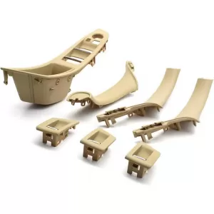 Door Handles Set (inside car) suitable for Bmw 5 F10 Front & Rear Right & Left Door 7 Pieces Beige-image-6330674