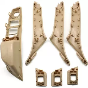 Door Handles Set (inside car) suitable for Bmw 5 F10 Front & Rear Right & Left Door 7 Pieces Beige-image-6330675