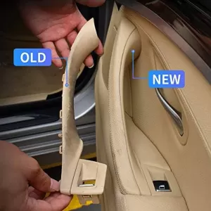 Door Handles Set (inside car) suitable for Bmw 5 F10 Front & Rear Right & Left Door 7 Pieces Beige-image-6330678