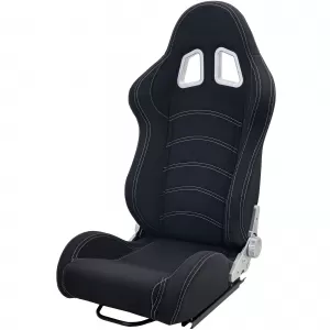 Tenzo-R Sportsitz Halbschalensitz Stoff Schwarz Grau mit 405er Laufschienen-image-6330959