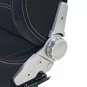 Tenzo-R Sportsitz Halbschalensitz Stoff Schwarz Grau mit 405er Laufschienen-image-6330963