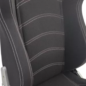 Tenzo-R Sportsitz Halbschalensitz Stoff Schwarz Grau mit 405er Laufschienen-image-6330967