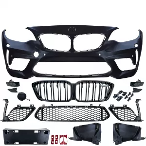 Sport Stoßstange mit Gitter + Kühlergrill passt für BMW 2er F22 F23 2013-2021-image-6330971