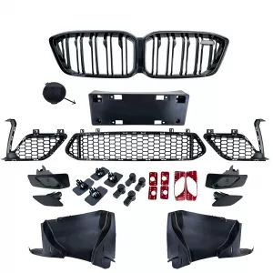Sport Stoßstange mit Gitter + Kühlergrill passt für BMW 2er F22 F23 2013-2021-image-6330976