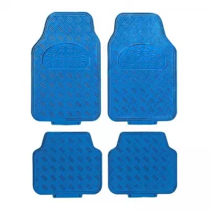 Car Mats Universal Aluminium Blue 4 Pcs-image-6331051