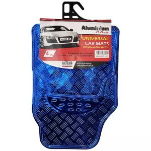 Car Mats Universal Aluminium Blue 4 Pcs-image-6331052