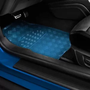 Car Mats Universal Aluminium Blue 4 Pcs-image-6331054