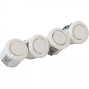 Parking Sensor PDC with 4 Sensors 18mm White with Display and Buzzer Osio OSP-282-image-6331072