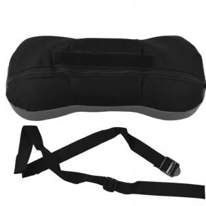 Neck Cushion Type-R suitable for Car Seat Grey / Black 34x16x7cm 1 Piece-image-6331094