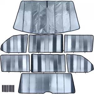 Sonnenschutz Verdunklung 8-teilig faltbar für VW Bus Transporter T6.1 ab 2019-image-6331448