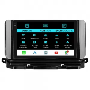 Dedicated Navigation suitable for Skoda Octavia 4 (2019 - 2026), 10 Inch, 4Gb RAM, 64Gb Storage, Android Auto, Carplay