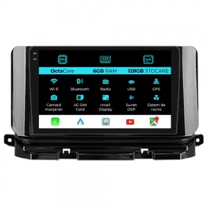 Dedicated Navigation suitable for Skoda Octavia 4 (2019 - 2026), 10 Inch, 6Gb Ram, 128Gb Storage, Android Auto, Carplay