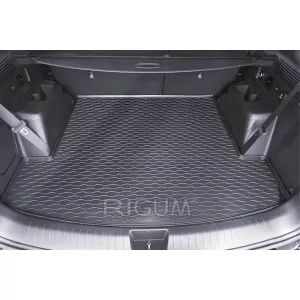 Gummimatte für den Kofferraum von Rigum geeignet für Hyundai Santa Fe nach 2024 mit umgeklapptem dritten Sitzreihe, 1 Stück, schwarz-image-6331615