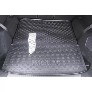 Gummimatte für den Kofferraum von Rigum geeignet für Peugeot 5008, E-5008 nach 2024 mit umgeklapptem dritten Sitzreihe, 1 Stück, schwarz-image-6331670
